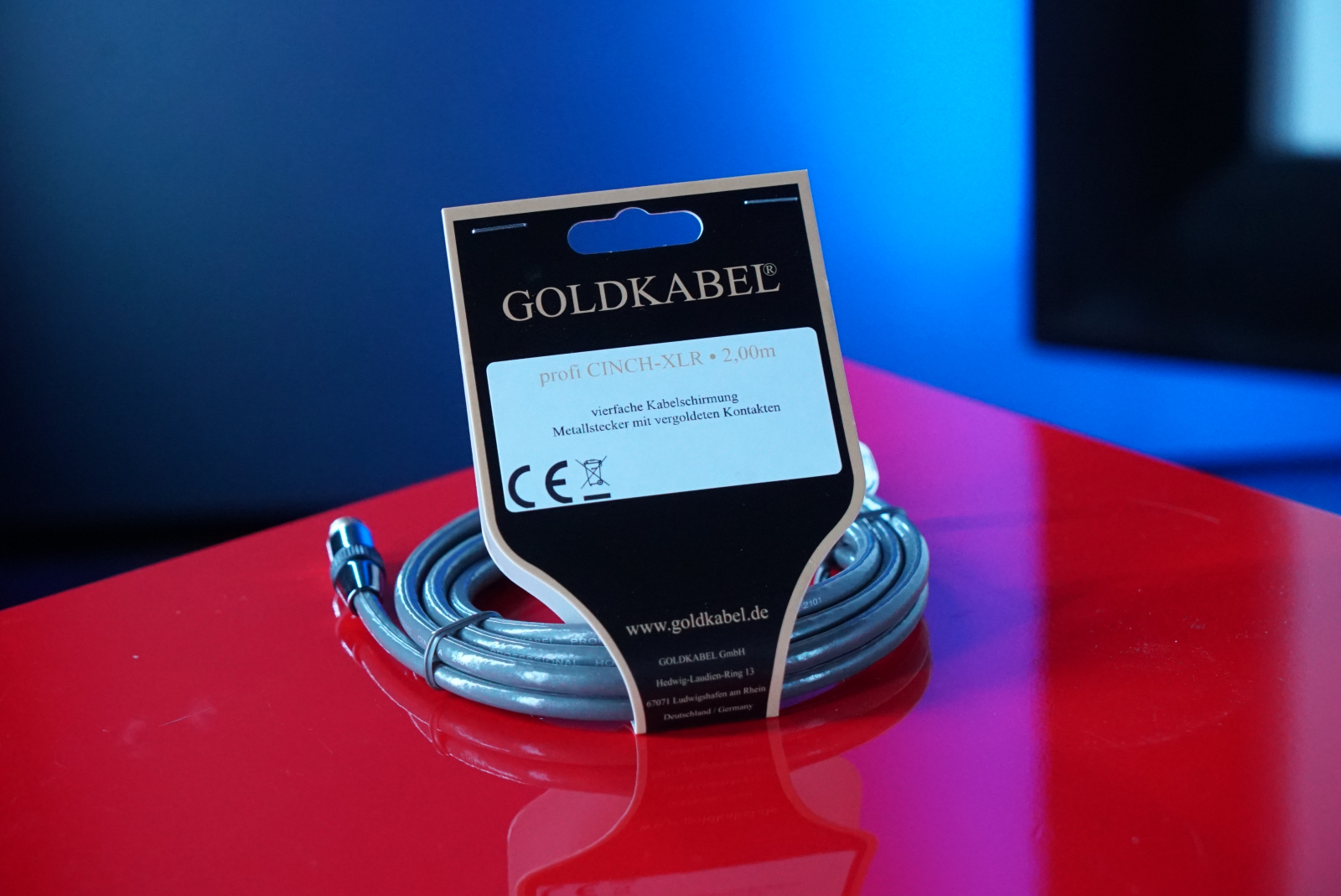 Goldkabel  Cinch-XLR Kabel profi series
