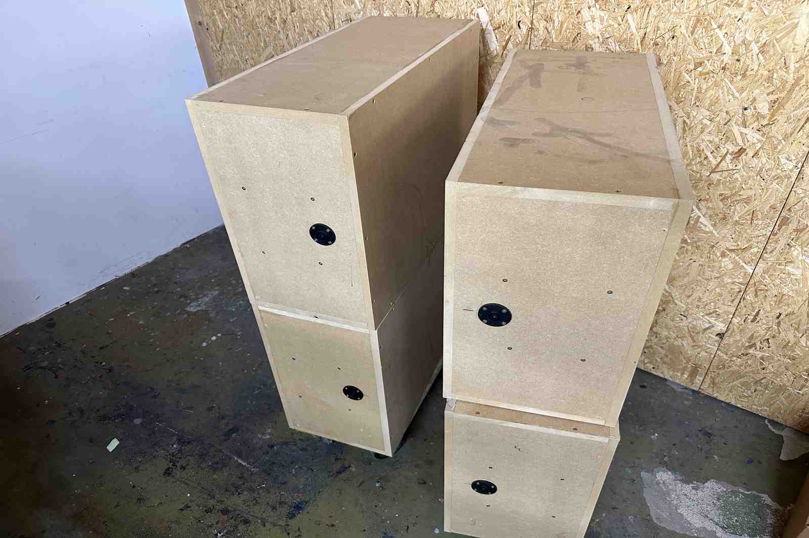 4x Custom Subwoofer mit Proline TTamp 3000 PA Endstufe